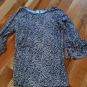 Leppard print Dainty Jewels layering top